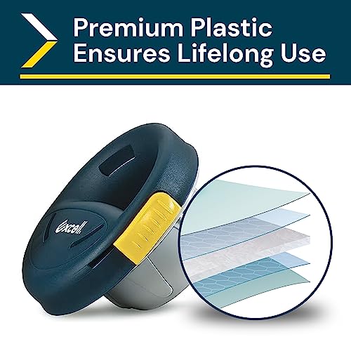 Excell Handschonender Stretchfolienspender mit Bremse für 7,6 cm Kernfolie, Stretchfolienspender, Wickelgriff mit Bremse für Fabrik, Geschäfte und Lager (Bremse-Edition)