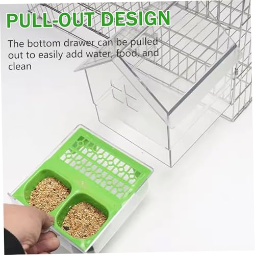 Mangeoire cage perruches sans gâchis pour stopper les projections de graines
