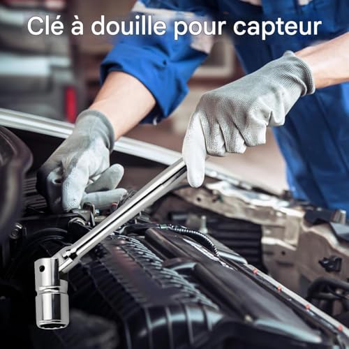 Clé à douille à cliquet podger pour échafaudage et clé réglable légère - 3