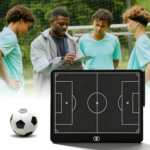 16 Zoll ElektronischesS FußballS-Trainingsbrett,Strategie-Markierungstafel Mit Stift,Elektronisches Fußball-Trainingstafel,Elektronisches Coaching-Board Für Fußball,Training,Taktiken,Coaching,Schwarz