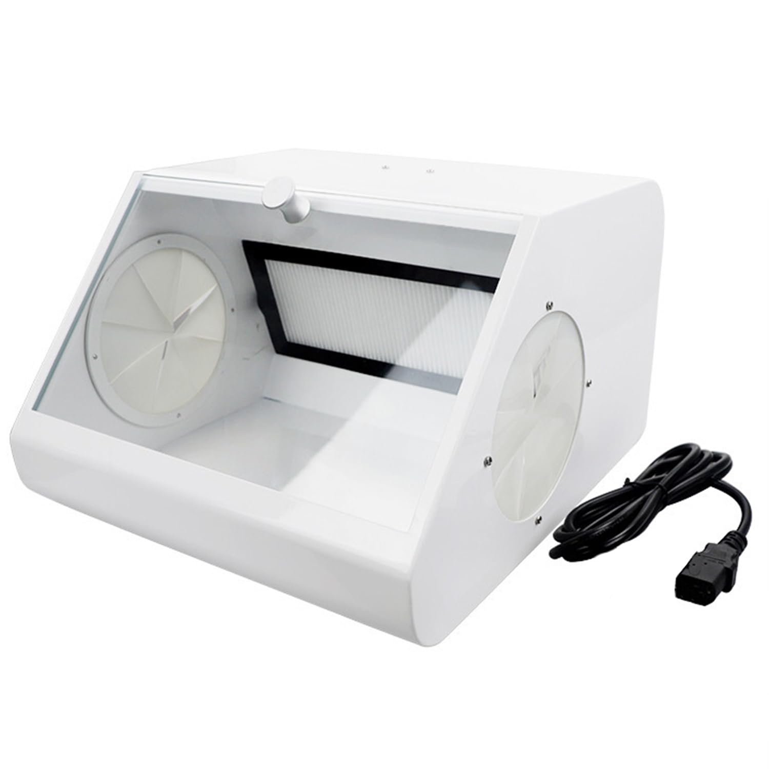 Dentalpolier- Und -Schleifbox, 12 Integrierte LED-Lichtquellensätze Und 2 Perkolatoren, Geeignet Zum Gravieren, Schneiden, Polieren, Schleifen Usw.