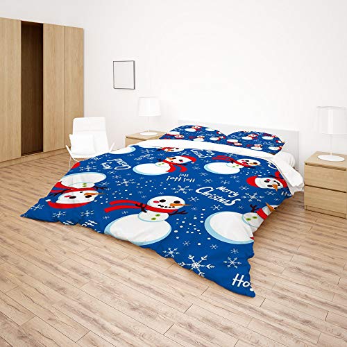 Parure de lit 3 pièces en microfibre souple housse de couette confortable - 5