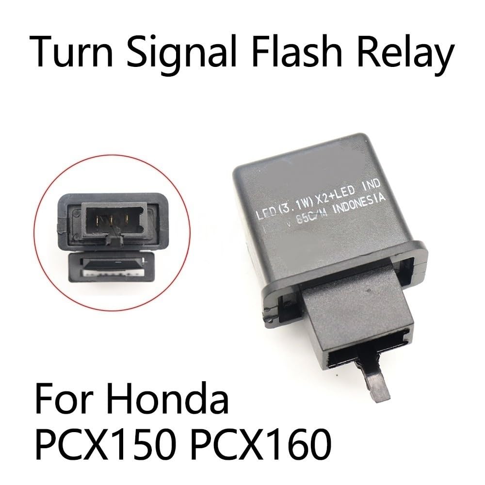 Relé Intermitente Motocicleta Compatible Con PCX150 PCX160 PCX 150 160 Accesorios De Motocicleta Frecuencia Ajustable LED Luces De Señal De Giro Electrónicas Relé De Flash