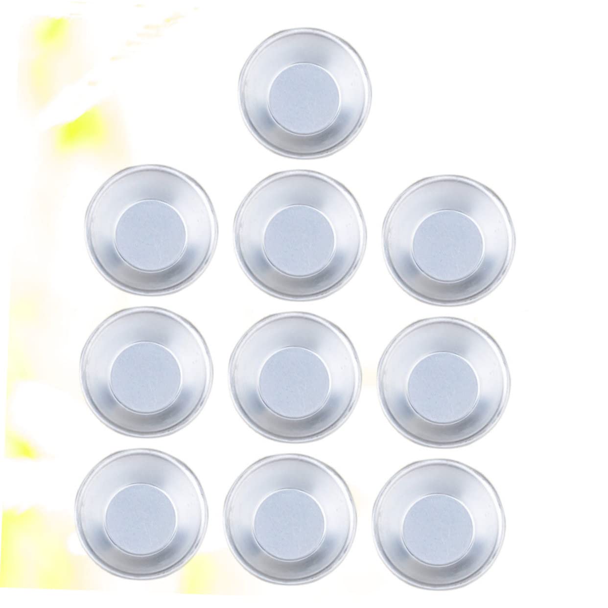 BESTYASH Egg Tart Moulds Set of 10 Non-stick Tart Pans Quick Heat Conductivity for Even Baking for Bakers
