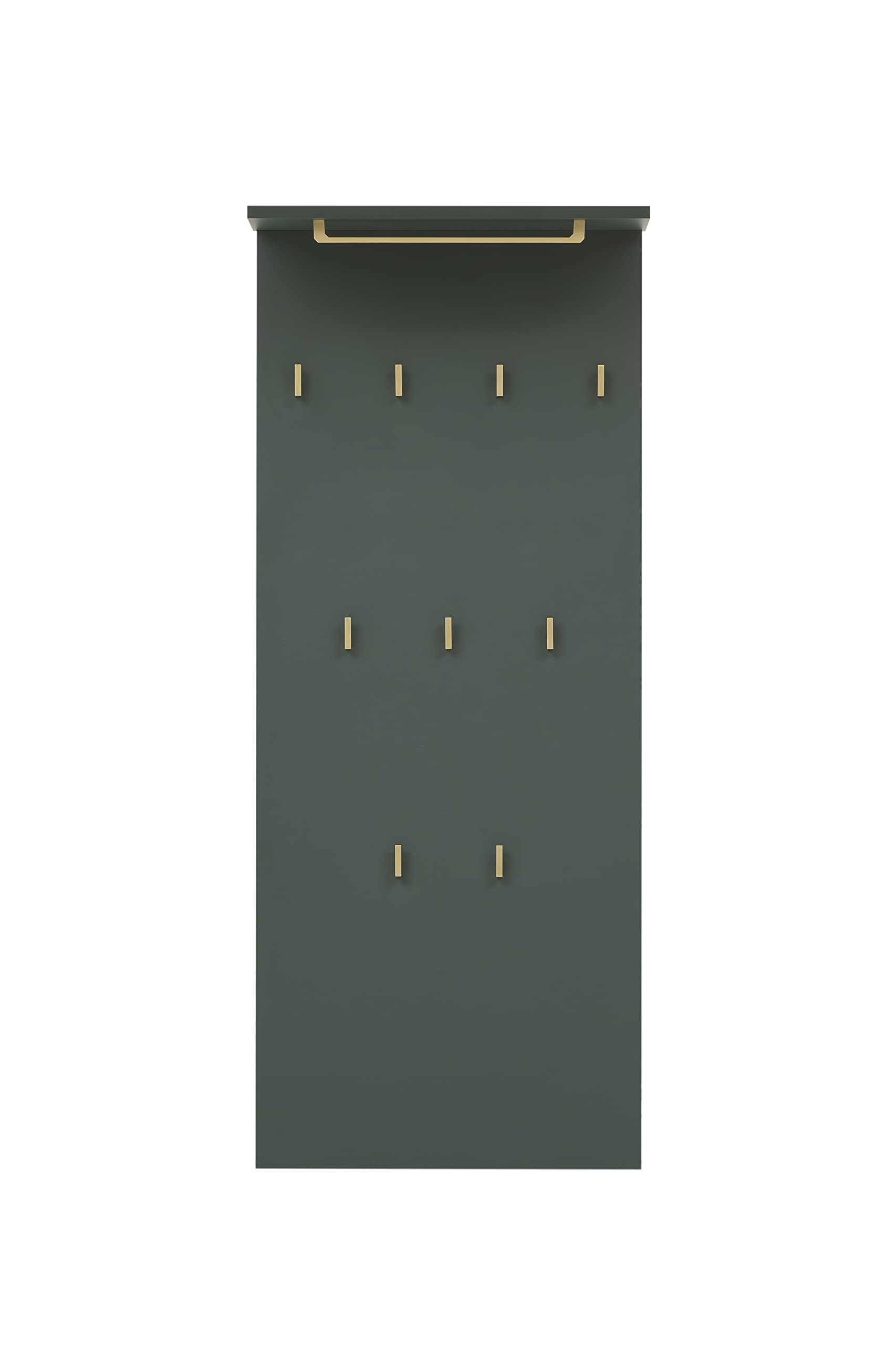 Schildmeyer Kent Hakenpaneel 151442, waldgrün/Gold, 50 x 20,9 x 110,6 cm