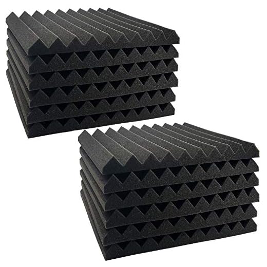 Acoustic Panels Studio Foam Sound Proof Panels Nosie Dampening Foam Studio Music Equipment Acoustical Treatments Foam 12 Pack-12''12''1''