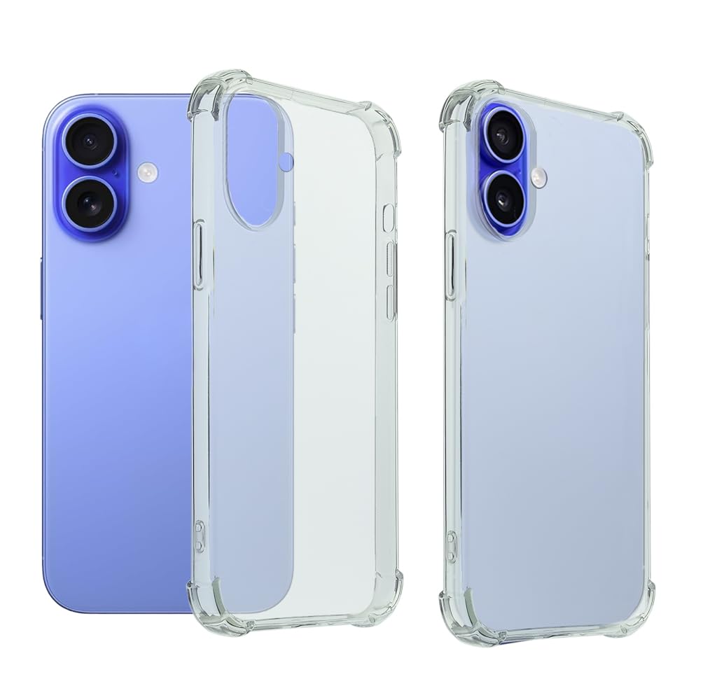 Etui przezroczyste na iPhone 17, tpu silikonowe clear case, wzmocnionymi narożne, ochroną krawędzi, odporne na zarysowania