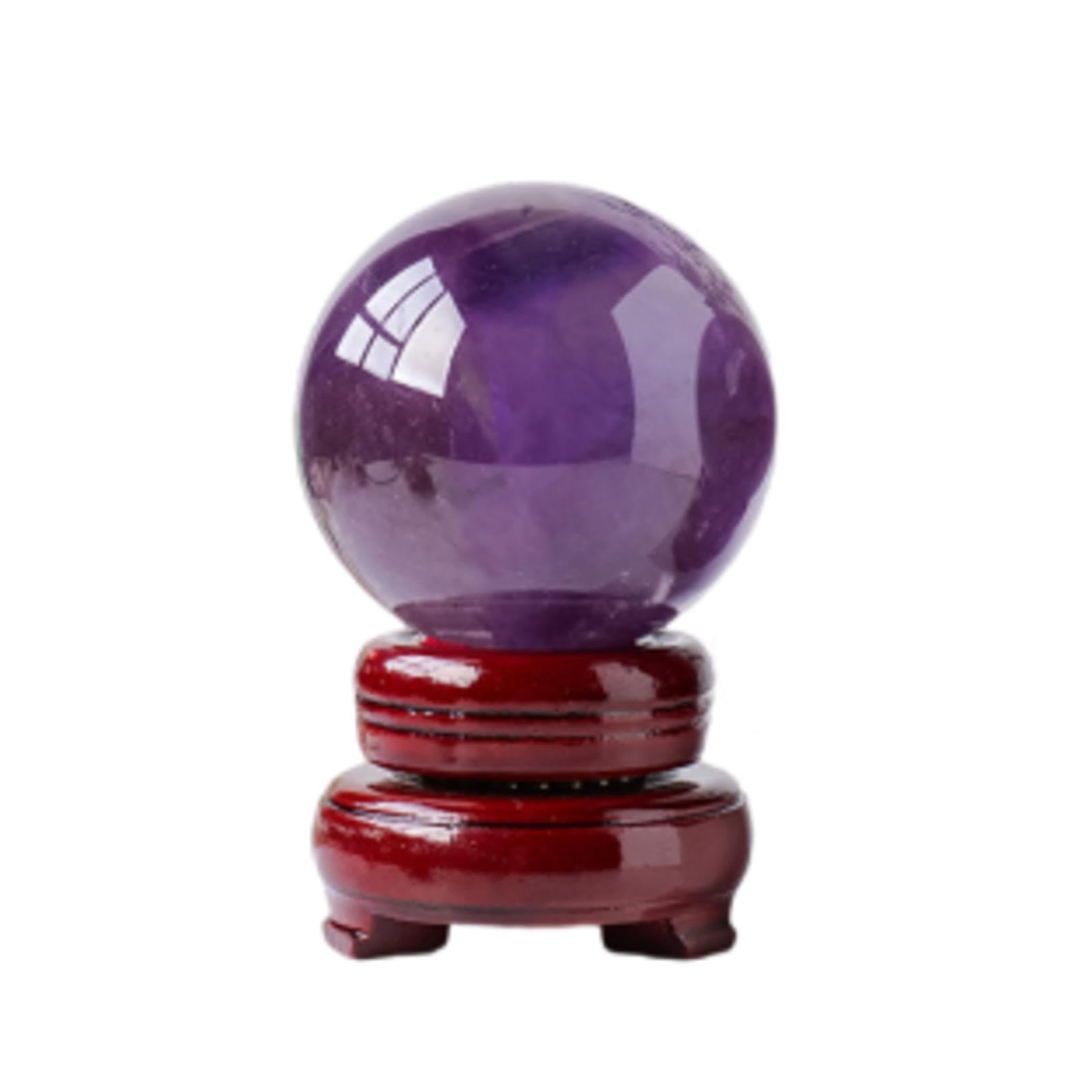 Amazon.co.jp: 上質な天然アメジストボールオーナメント、クリスタル