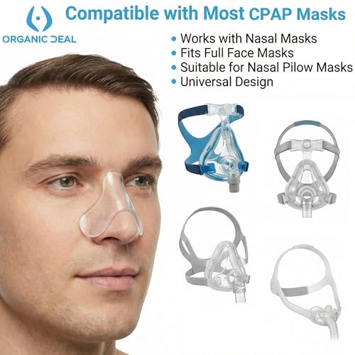 Image of 5 Pack CPAP Nose Pads, Universal Fit Medical Silicone Mask Nose Guard, Trimmable Bridge of Nose Protector for Comfort & Reduced Leaks, CPAP Accessories