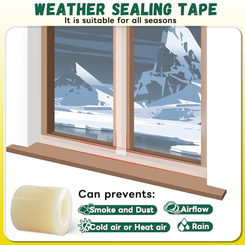 Image of Window Sealing Tape, Window AC Sealing Around Vents,Insulation,3 Inch Wide