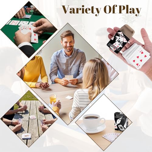 3 Barajas Mini de Cartas Poker Tamaño Compacto miniatura 3