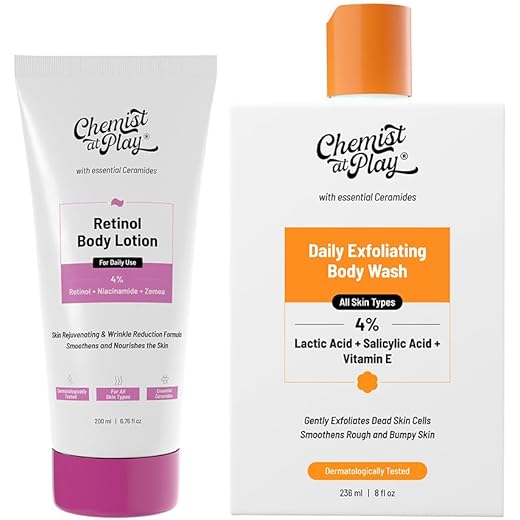 Play Age-Defy Lotion 200ml & Exfoliating Wash 236ml