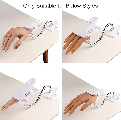 Miniatura 4 de KnowU Soporte de teléfono de cama de cuello de cisne flexible abrazadera de clip de brazo largo para escritorio, manos de práctica de uñas, soporte