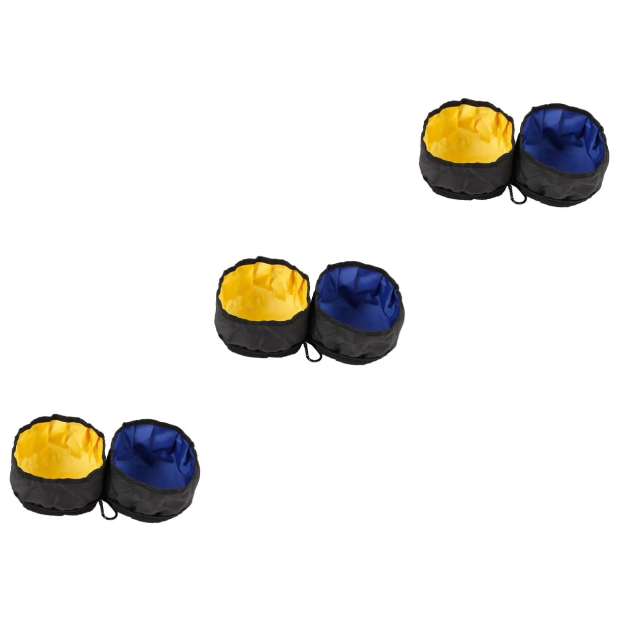 Kisangel 3pièces Gamelles Pliables pour Chiens Et Chats De Bols Portables Accessoire De Voyage pour Animaux pour Camping Et Randonnée