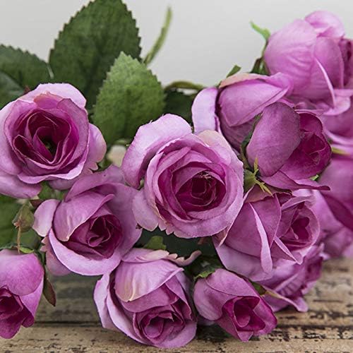 Amazon Co Jp Weanty 15頭 ミニバラ 造花 ローズ花束 韓国式造花 小柄 バラの花 本物そっくり シミュレーション花 結婚式道引 絹花 インテリア 手作り 結婚式 お祝い 飾り バラ色 ホーム キッチン