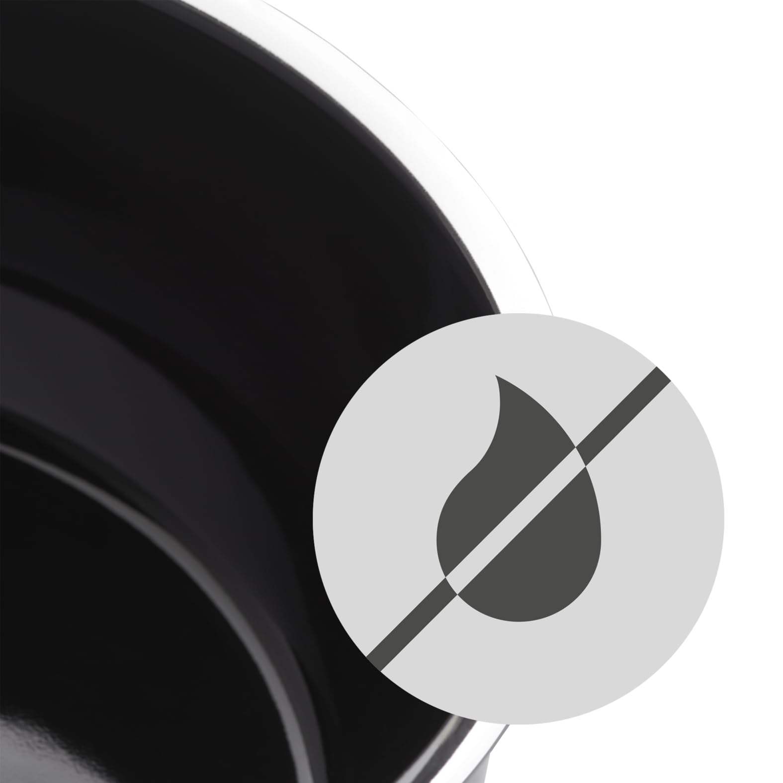 WMF Fusiontec Compact - Pentola piccola 18 cm, a induzione 2,4 l, coperchio in vetro, ceramica high-tech, impilabile, antigraffio, colore: Nero