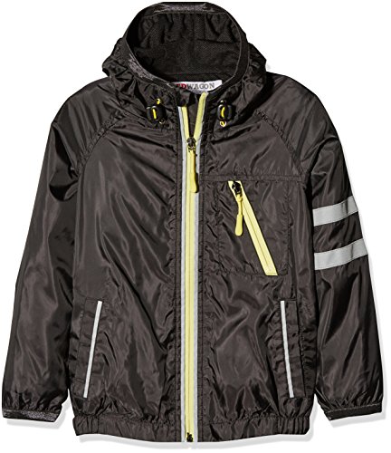 RED WAGON Abrigo Impermeable para Niños, Negro (Black), 8 años