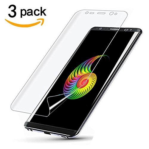 TANTEK [2-Pack][Anti-Bubble] [HD Ultra Clear] TPU Film Curved Edge to Edge Screen Protector for Samsung Galaxy S9 Plus[Galaxy S9+]