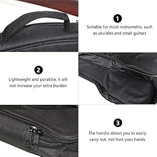 Vaguelly 1 Pc Ukulélé Concert 26 Pouces Doux Rembourré Ukulélé À Étui Avec Double Bandoulière Hawaii Guitare Portable De… - Les Beatles, Paul McCartney, John Lennon, RIngo Starr, George Harrison Vaguelly 1 Pc Ukulélé Concert 26 Pouces Doux Rembourré Ukulélé À Étui Avec Double Bandoulière Hawaii Guitare Portable De… – Image 2