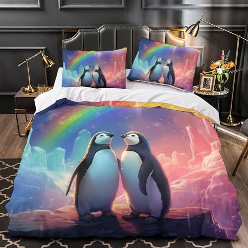 Housse de couette pingouin zippée pour changer son lit sans effort - 4