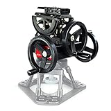 FILMCITY Professional 2-Axis Pan Tilt Gimbal Tripod Geared Head with 100mm Bowl Base Mount for Tripod Slider Dolly | for DSLR Video Cinema Cameras up to 14kg/30lbs (FC-GR-H)