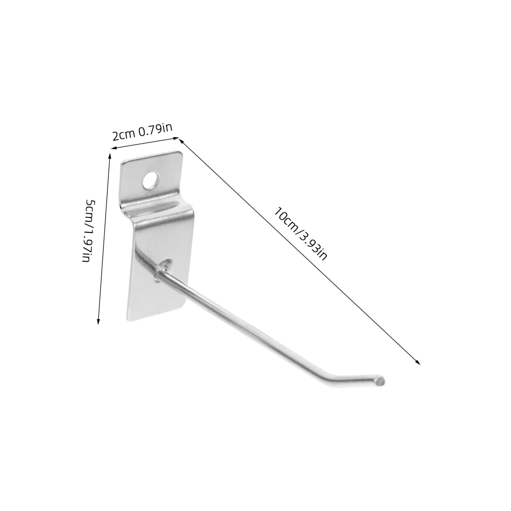 PRETYZOOM 20 Pack Retail Store Hooks Slatwall Hooks for Easy Organization of Home and Commercial Spaces