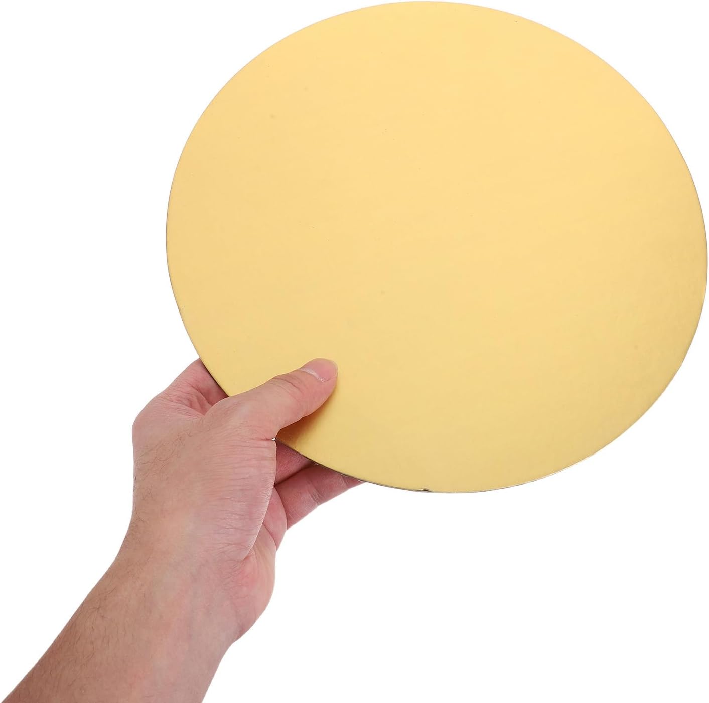 Generic 10pcs Cardboard Cake Rounds Circles - 9.82inch Display Base Round Dessert Base for Serving - Dessert Board for Christmas Wedding New Year Golden