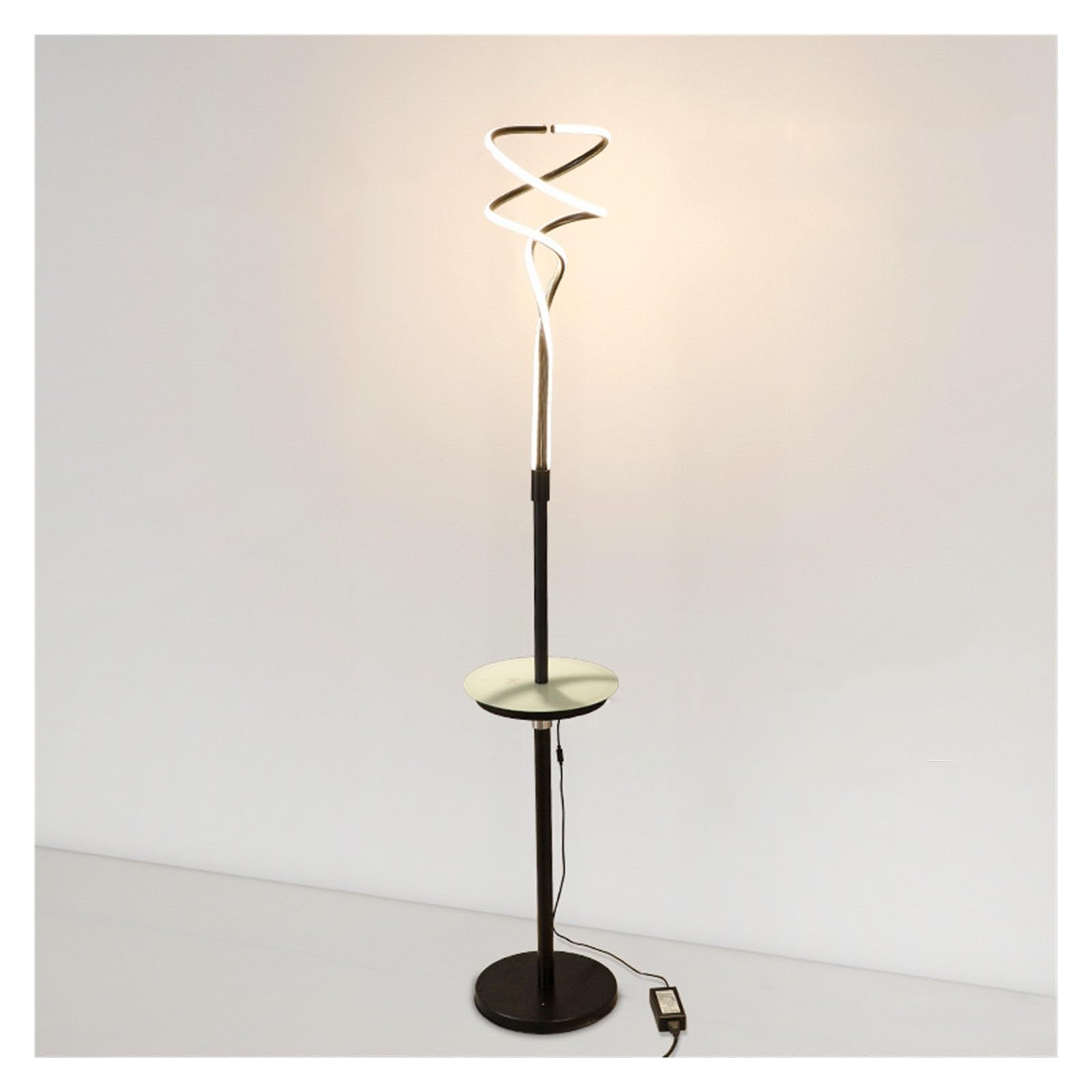 YHxFlux Lighting Modern Floor Lamp with Table, USB Port Standing Reading