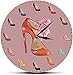 Orologio da parete tacchi alti scarpe da donna scarpe da donna alla moda negozio d'arte moda decorazione orologio da parete camera da letto ragazza calzolaio regalo 12 pollici