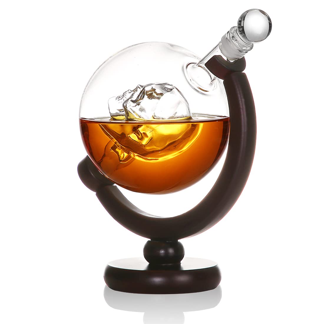 Lot De 2 Verres à Whisky En Forme De Tête De Mort - Coffret Cadeau - 300 Ml - Verres à L'ancienne Pour Scotch, Cocktail, Rhum, Cognac, Vodka, Liqueur, Halloween, Noël, Thanksgiving