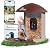 Smart Bird Feeder with Camera Solar Powered, 2.5K HD Birdwatching Camera with Free AI Bird Identification, Instant Notifications & Auto Video Capture, Brown