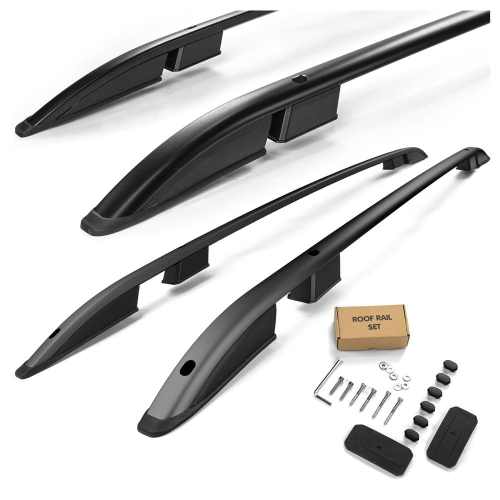 CHROMEMASTER | Barre da Tetto, Rail Tetto Compatibile con Jeep Renegade 2014+; Sono Utilizzate per il Montaggio di Portapacchi, Box da Tetto o Portabiciclette | Costruzione in Alluminio