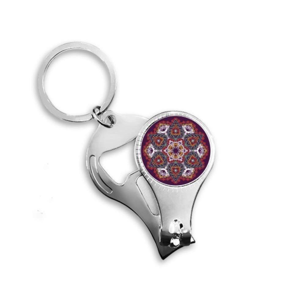 Porte-clés motif abstrait et asymétrique Culture idée cadeau originale