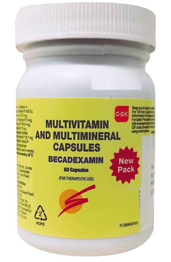 Image of New Improved Multivitamin 60Cap-Becadexamin120Caps(2Pack)
