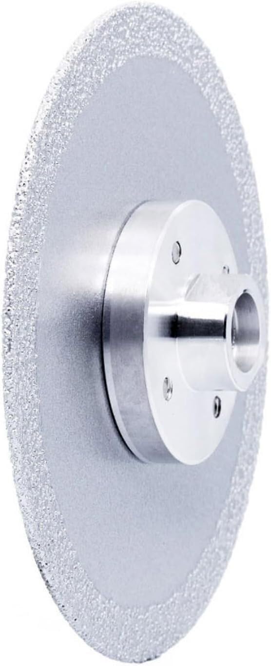 Dischi da taglio diamantati per smerigliatrici an Mola abrasiva brasata sotto vuoto da 1 pezzo, 125 mm, doppia faccia, con flangia, filettatura M14 5/8-11, sega multiuso, filettatura M14(5 8 11 thread