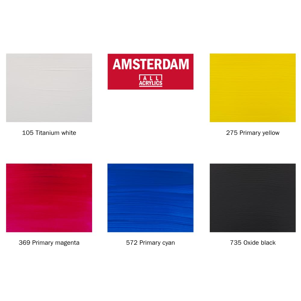 Ecoline Komplettes Professionelles Malset Flüssig-Aquarell (10x30 ml) + Amsterdam Acrylfarben Farbtheorie Set (5x120 ml) – Premium Künstlerbedarf