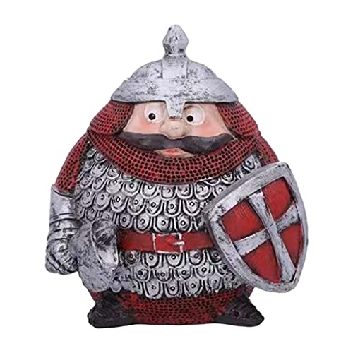 LOOM TREE® Christmas Dwarf Knight Statue Guard Knight for Pastures Christmas Style 2 | Home Decor | Figurines Deal