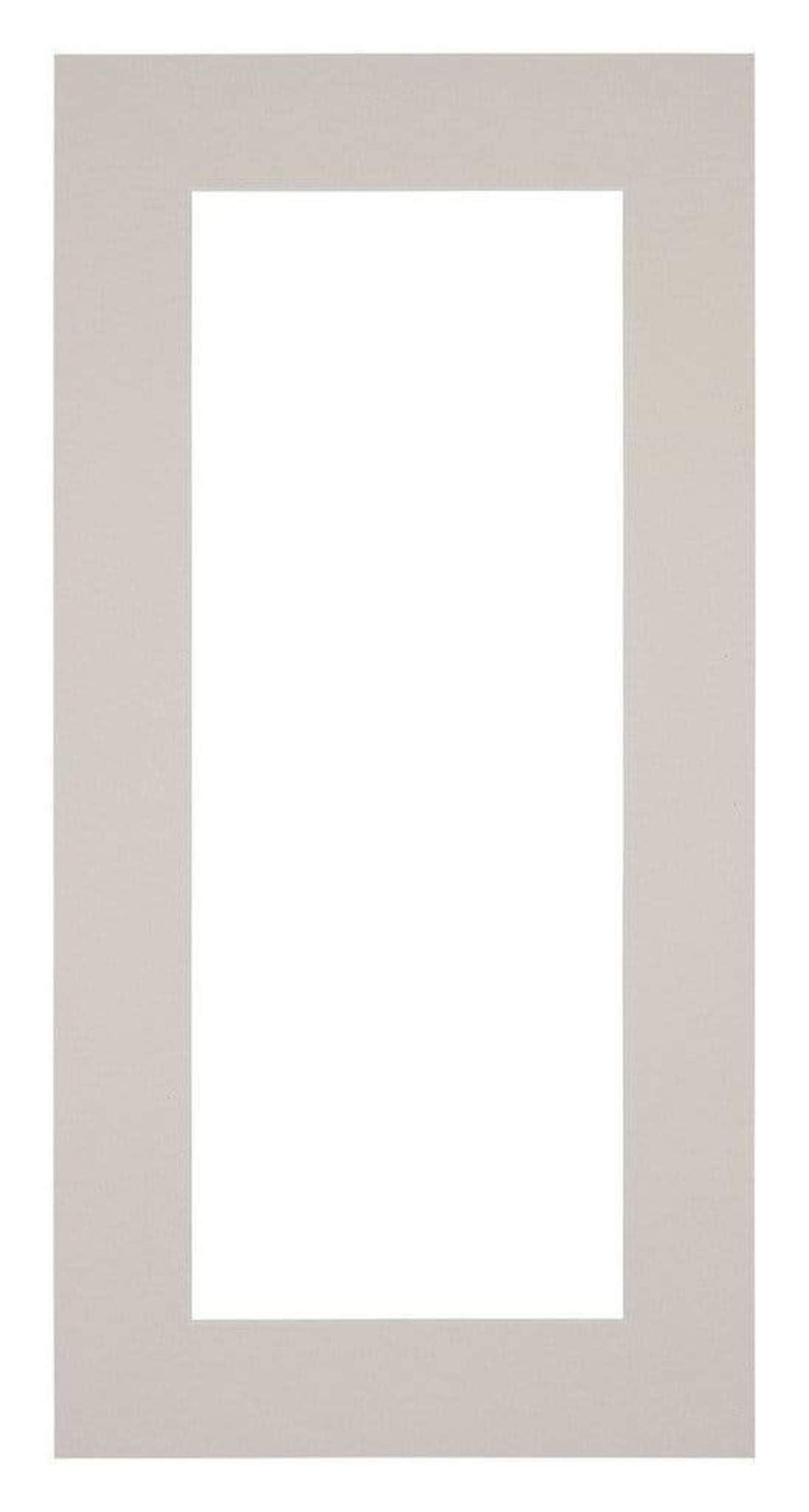 yd. Passepartout 50x100 cm - Ouverture pour Format Photo 30x80 cm - Gris Granit | Your Decoration, Carton musée sans acide 630 g, Découpe en biseau