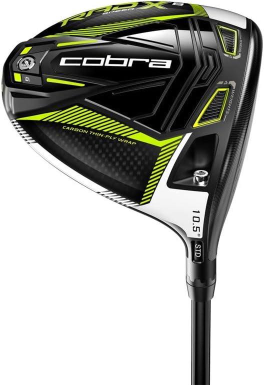 Cobra Golf 2021 Men's Radspeed XB Driver Gloss Black-Turbo Yellow