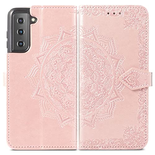 Coque rigide Samsung S22 5G antichoc fine étui protection or rose