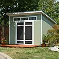 Handy Home Products Olympia 10x7.5 Wood Storage Shed with Floor