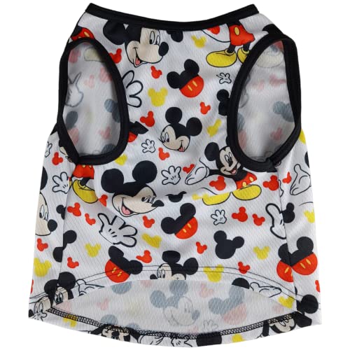 Roupa para Pet Estilo Regata Personalizada com Personagem Disney do Mickey Mouse 2 (Padrão, G1)