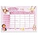 Papierdrachen Stundenplan DIN A4 Block - Motiv Prinzessin - beschreibbar Schule oder Uni - Terminkalender und Wochenplan für Kinder