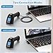 Industrial 1D Laser Wireless Barcode Scanner Handhold Drop Resistant Shock Dust Proof 2500mAh Bar Code Reader for Store, Supermarket, Warehouse Red