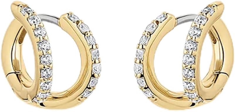 Shimmer Double Huggies - 18k Gold Plated for Women