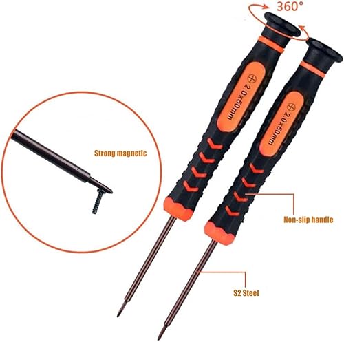 Miniatura 4 de Kit de herramientas de reparación de limpieza para PS5 PS4 PS3, UYXiNONE T6 T8 con destornillador CPhillips 2.04.0 para Xbox One, Sony Playstation