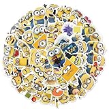 50枚forミニオンステッカー セットおしゃれブランドforミニオンシール 人気アニメ ブランドステッカー防水落書きステッカー 自転車ノート パソコンスノボ スケートボード 荷物 スーツケース ギター 水筒 スマホケー パソコン 手帳 DIYシール