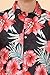 ENCIGER Mens Printed Casual Hawaiian Shirt and Shorts Set Button Down Co-ord Set (MSS1_Navy Pink_M)