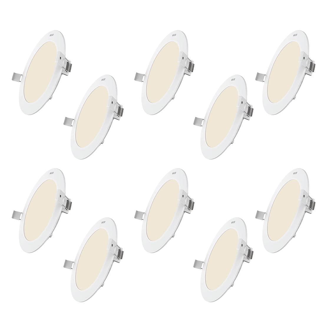 Polycab 5 Watt LED Down Light Scintillate Integral Slim Round Smart Offers Bright Lumination Long Lifespan No Harmful Radiation (Neutral White, 4000K, 10 PCS, Cut Out: 3.14 inches)