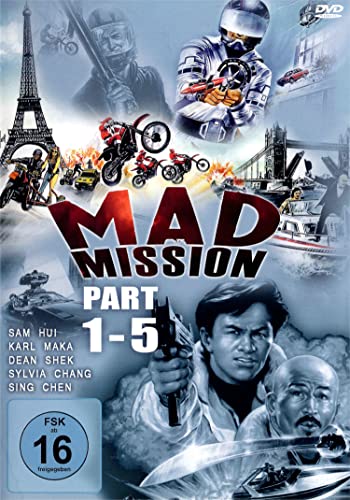 MAD MISSION Part 1 - 5: Alle Teile des asiatischen Action Klassikers mit Sam Hui und Karl Maka - Die beliebte Hong Kong Eastern Reihe